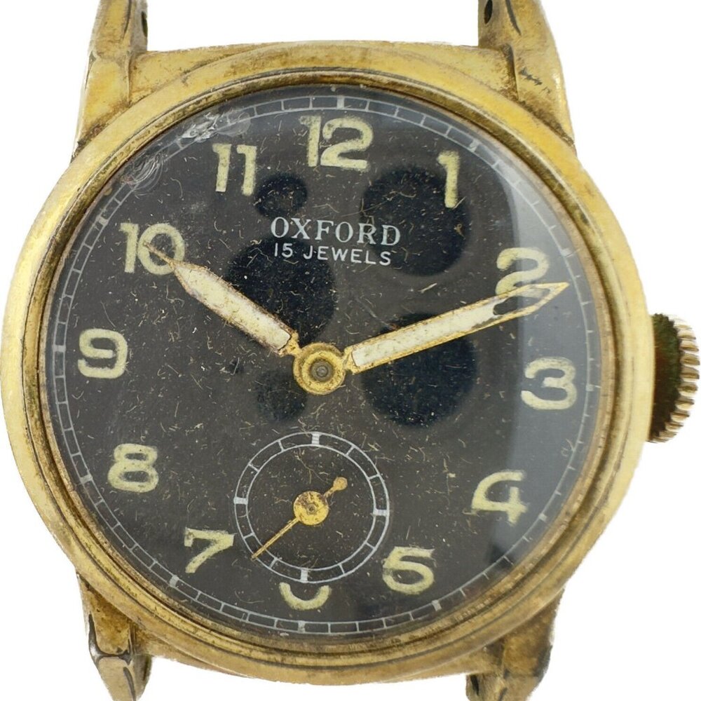 Vintage Oxford Sindaco 15 Jewel Men's Mechanical Wristwatch 10k RGP for Parts